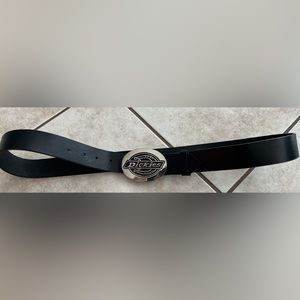 DICKIES black leather belt